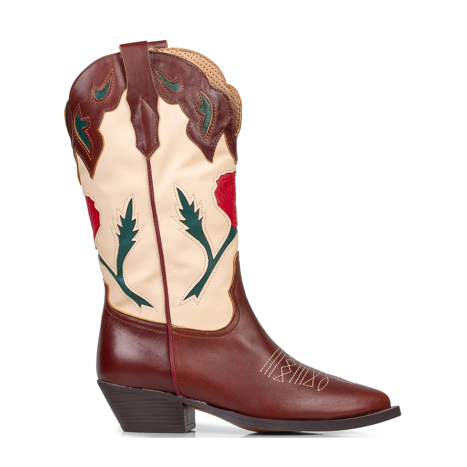 Μπότες - Μποτάκια γυναικείες Alpe Μπορντώ 5233 262