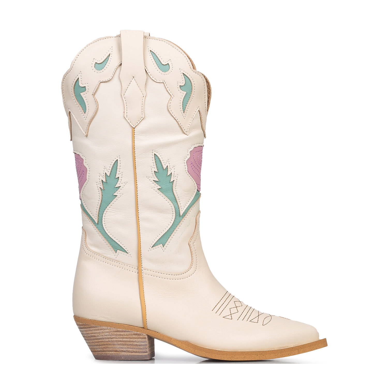 Μπότες - Μποτάκια γυναικείες Alpe Off White 5233 262