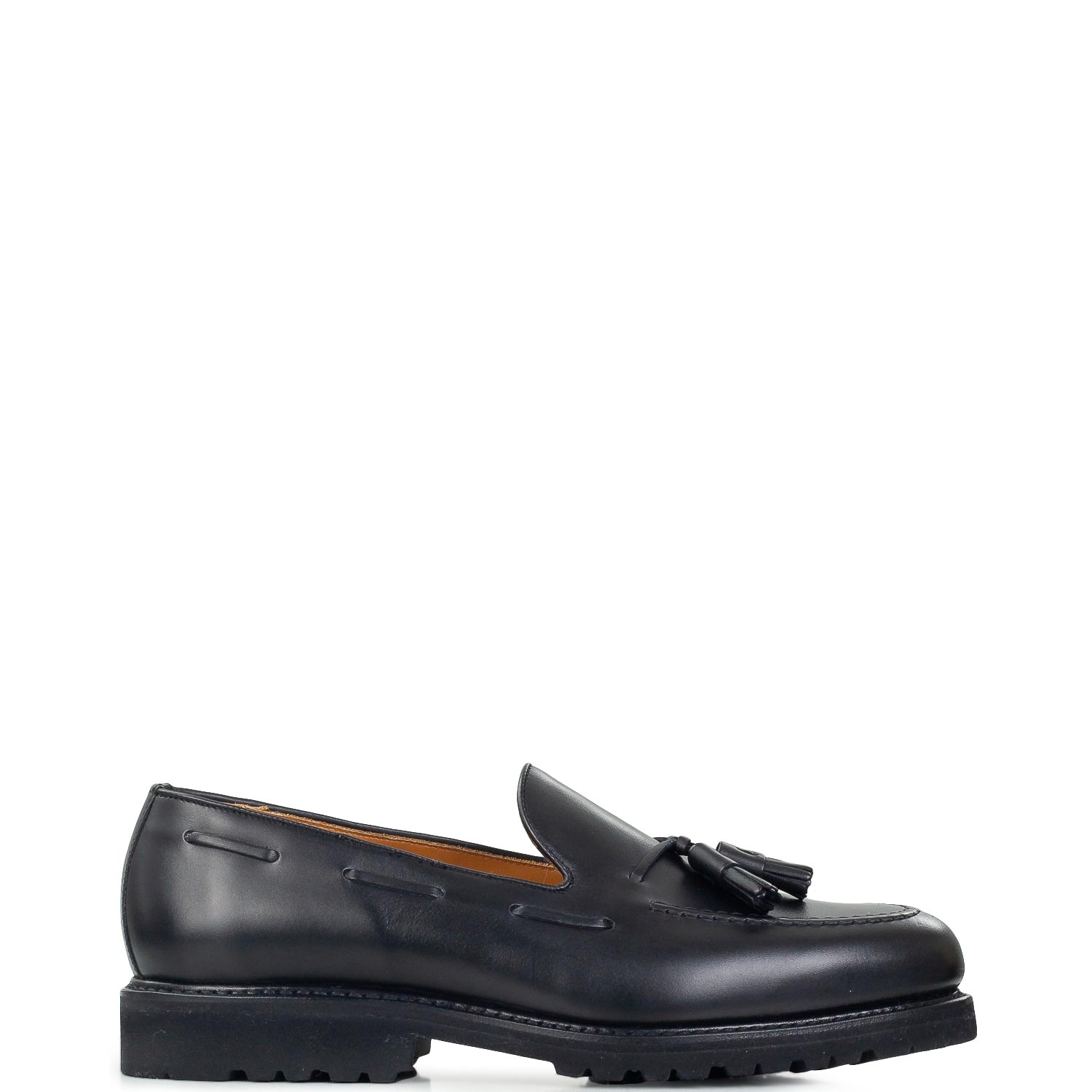 Μοκασίνια ανδρικά Berwick Μαύρο 8491 BOX CALF 100