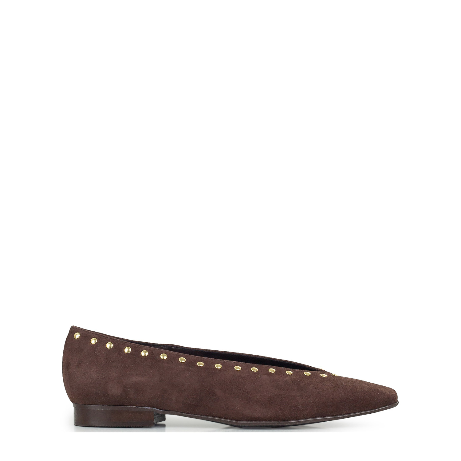 Μοκασίνια-Μπαλαρίνες γυναικείες Classico Donna Καφέ 150 Suede 261