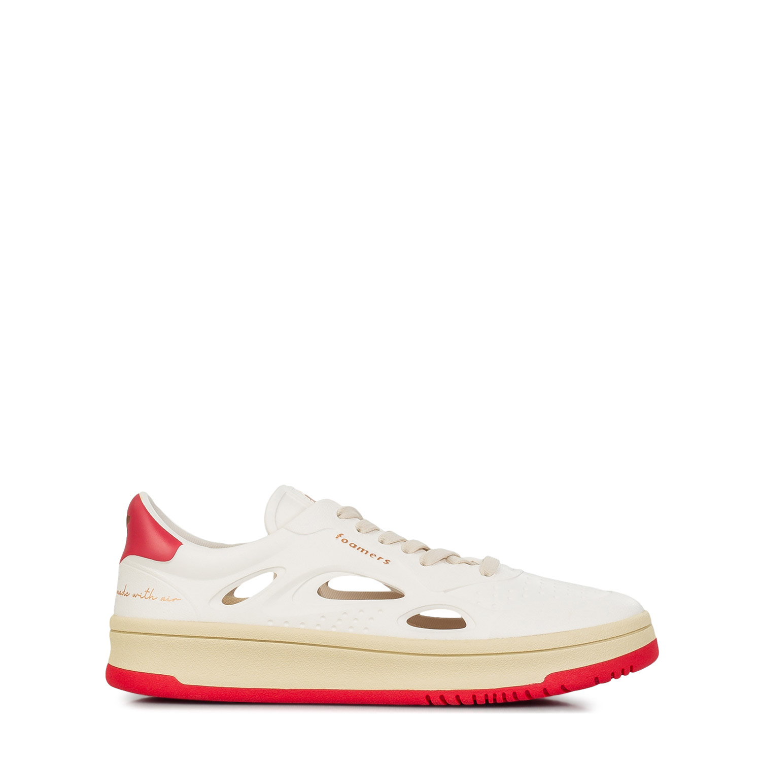 Sneakers γυναικεία Foamers Off White-Red F2004 252