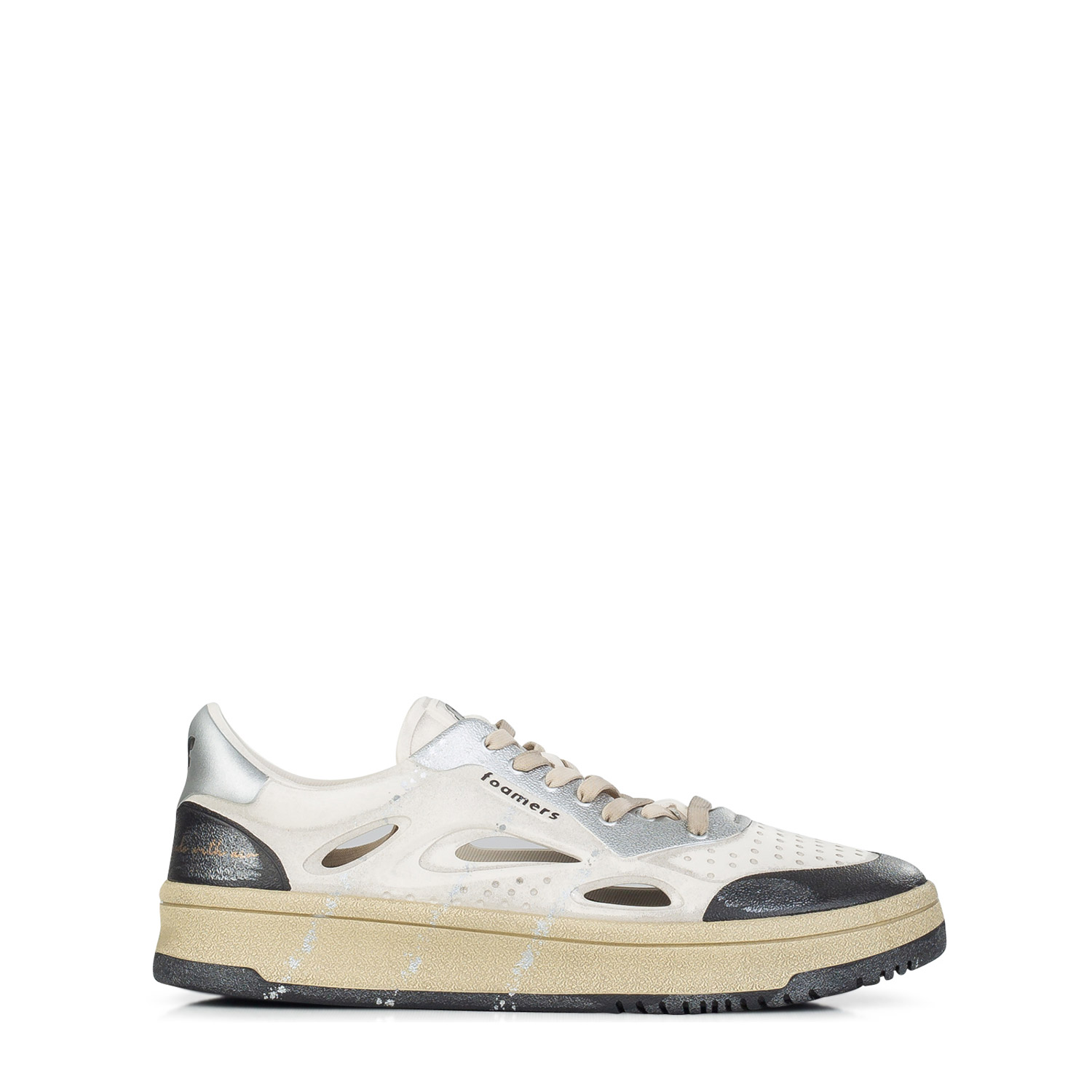 Sneakers γυναικεία Foamers Off White-Silver F6027 252