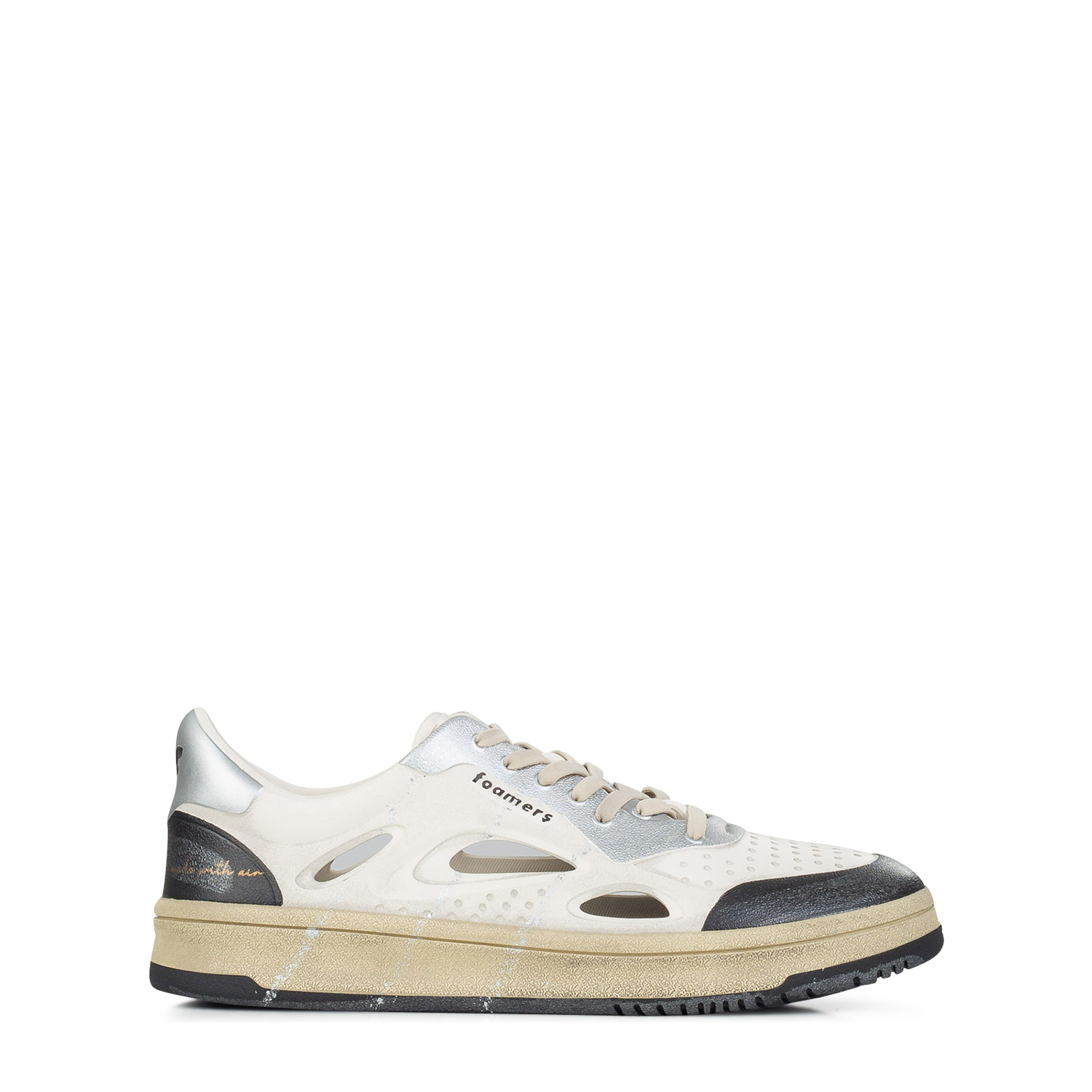 Sneakers ανδρικά Foamers Off White-Silver F6027 252