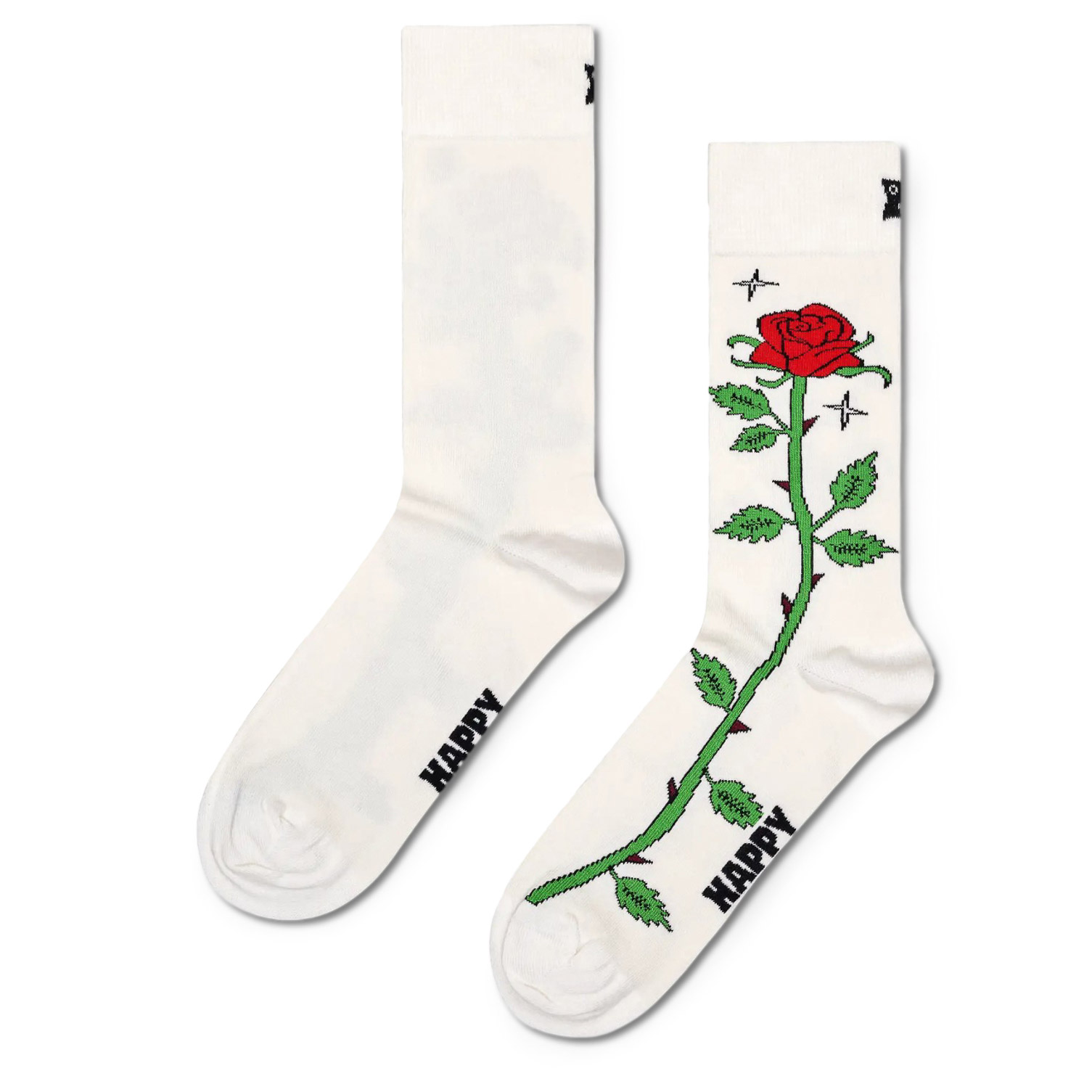 Κάλτσες γυναικείες Happy Socks Λευκό P001343 Rose Sock 100
