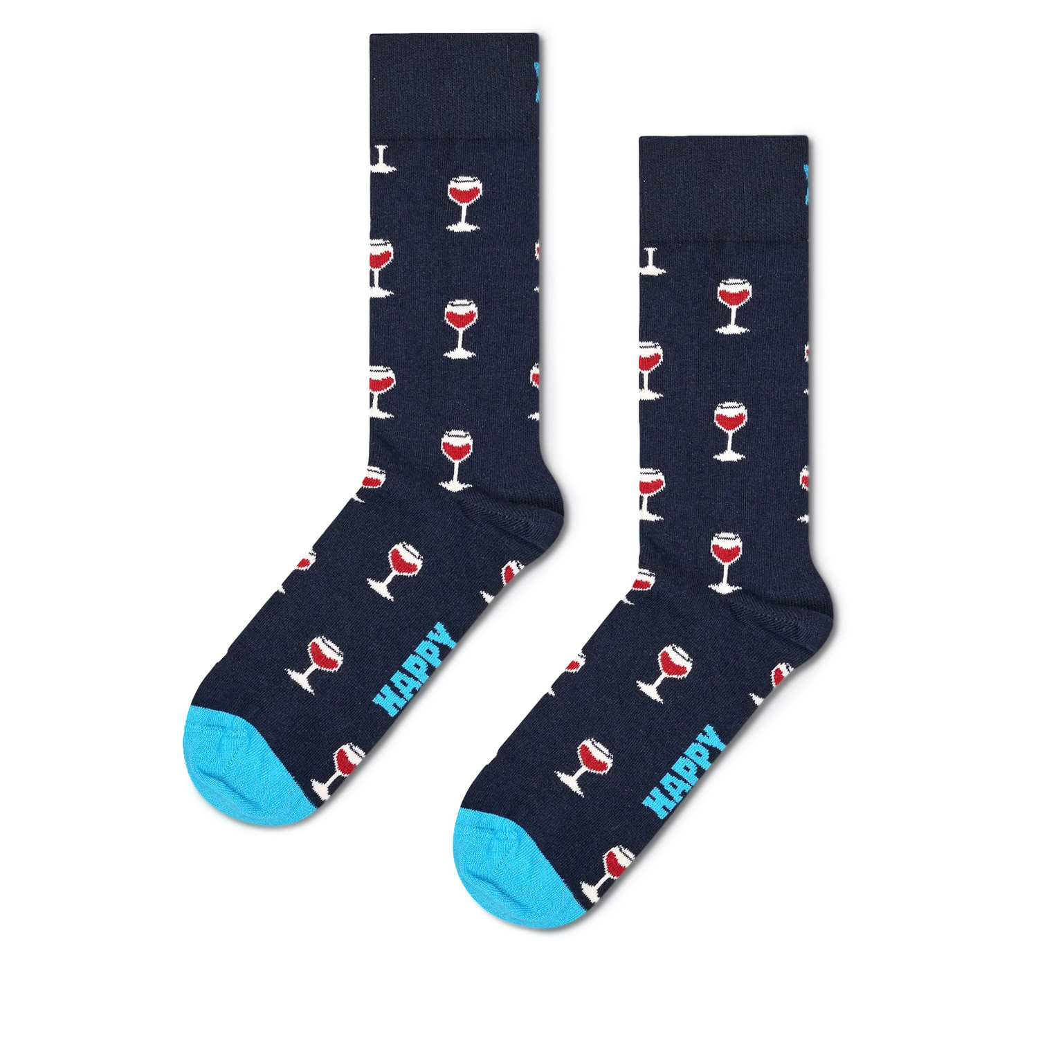 Κάλτσες γυναικείες Happy Socks Μπλε P001504 Glass Of Wine Sock 100