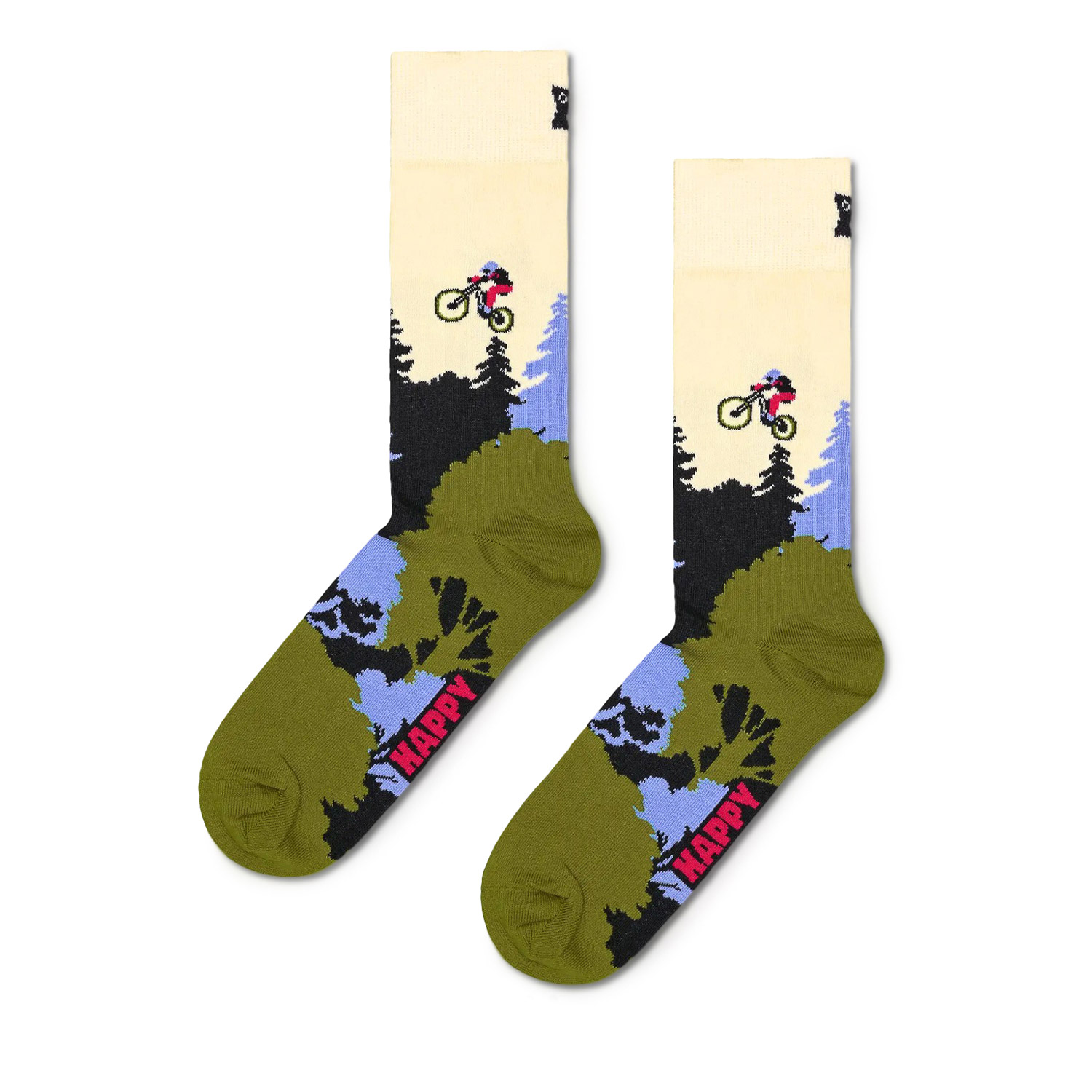 Κάλτσες ανδρικές Happy Socks Πολύχρωμο P002243 Mountain Bike Sock 100
