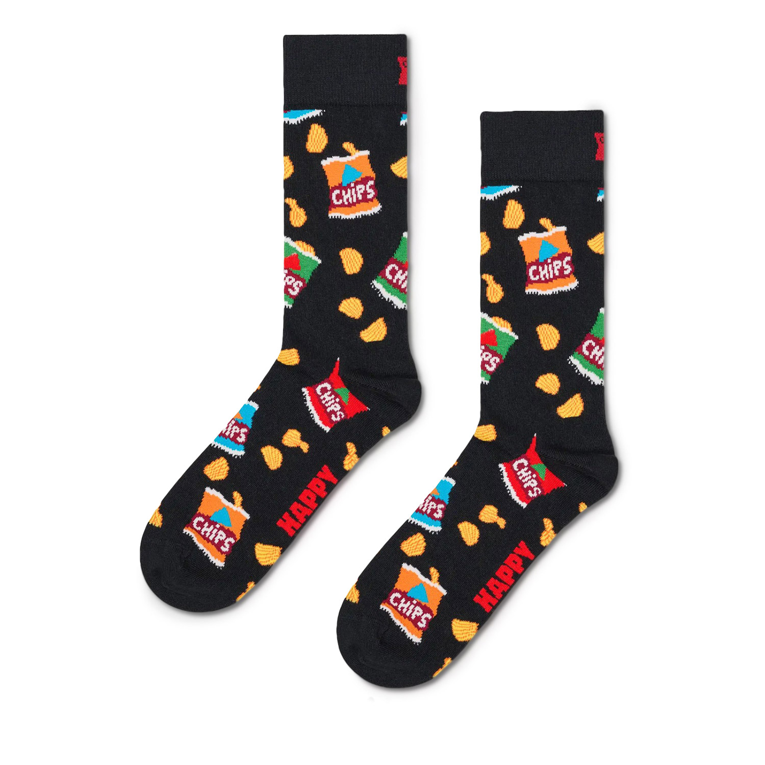 Κάλτσες γυναικείες Happy Socks Μαύρο P003168 Chips Bag Sock 100