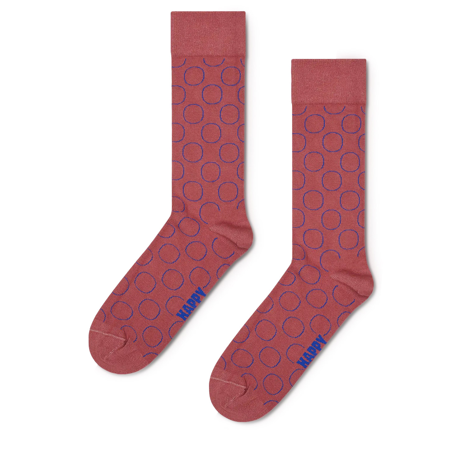 Κάλτσες γυναικείες Happy Socks Κόκκινο P003598 Big Dot Natural Dye Sock 100