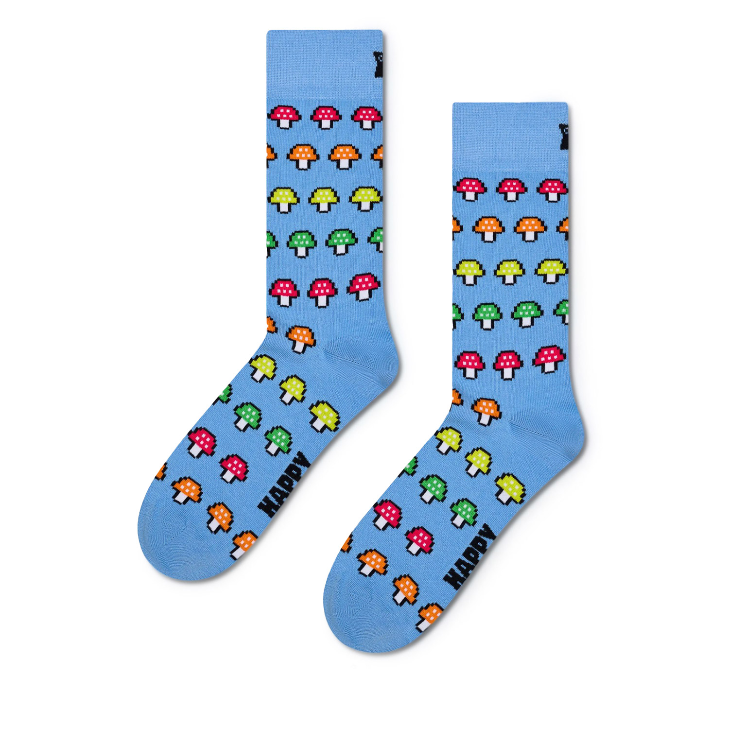 Κάλτσες ανδρικές Happy Socks Γαλάζιο P003648 Mushroom Stripe Sock 100