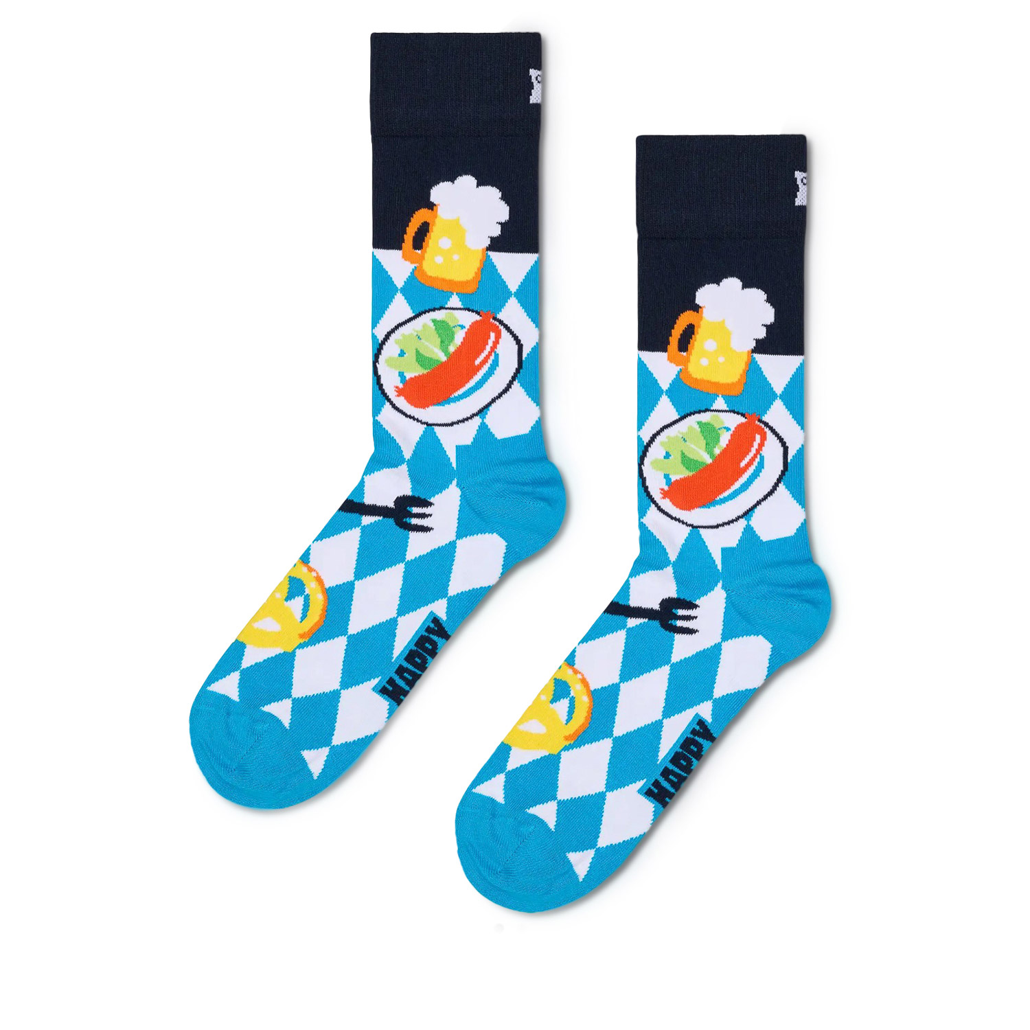 Κάλτσες ανδρικές Happy Socks Γαλάζιο P004091 Oktoberfest Sock 100