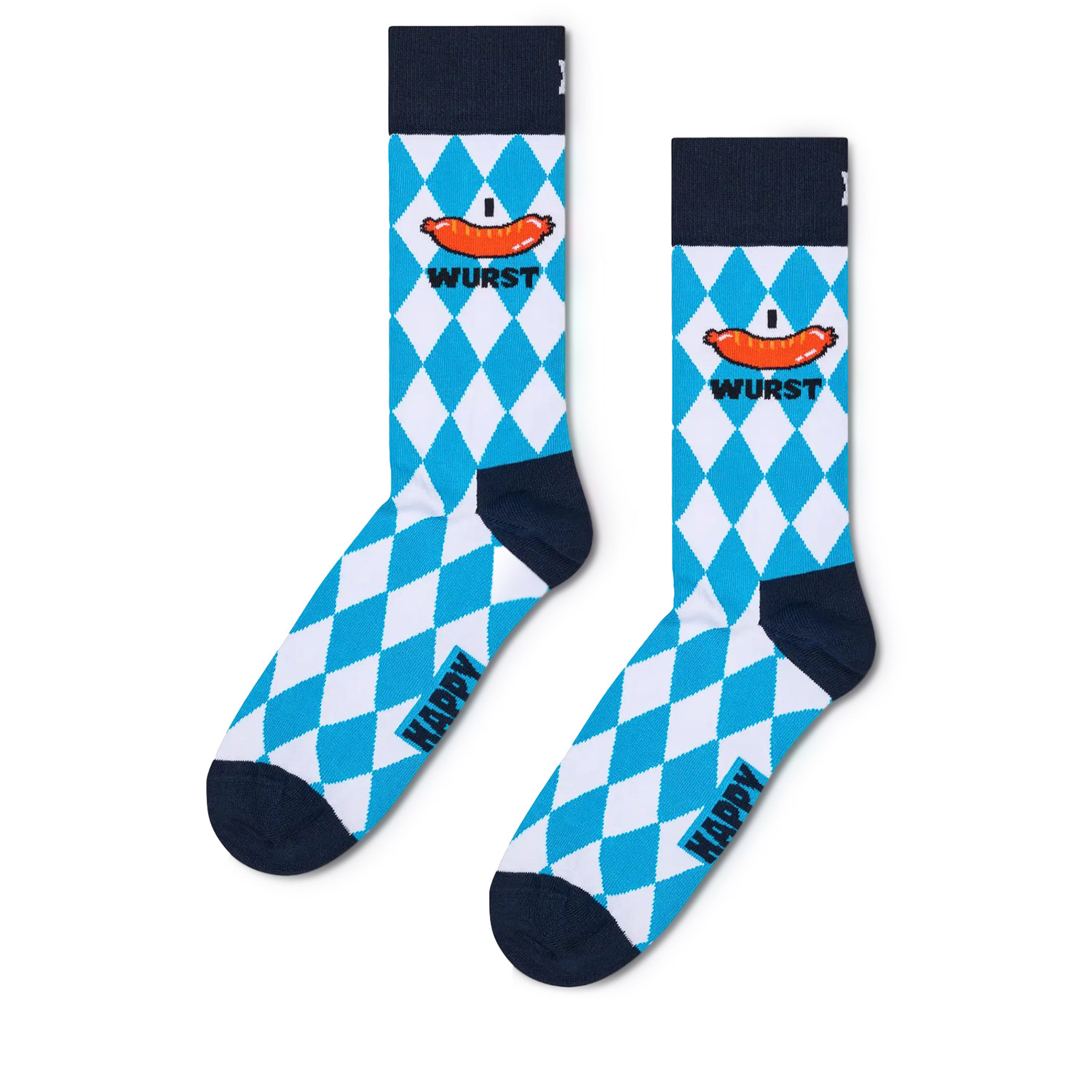 Κάλτσες ανδρικές Happy Socks Γαλάζιο P004093 I Wurst Sock 100