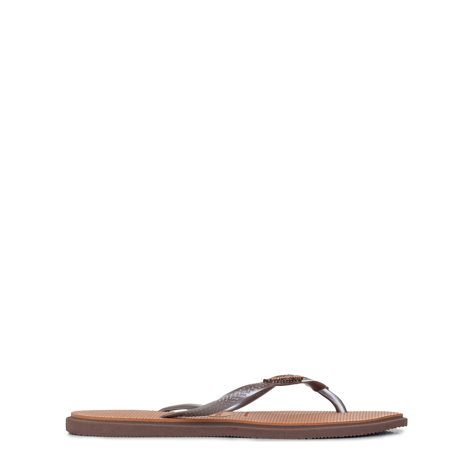 Σαγιονάρες γυναικείες Havaianas Καφέ 4149584-0727 Havaianas Slim Point 252