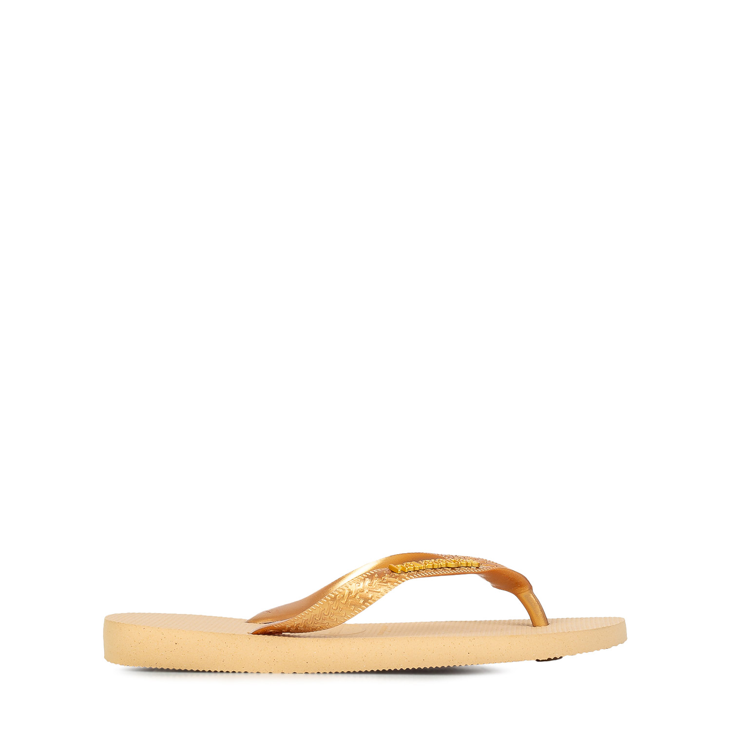 Σαγιονάρες γυναικείες Havaianas Χρυσό 4127244-0570 Havaianas Top Logo Metallic 262