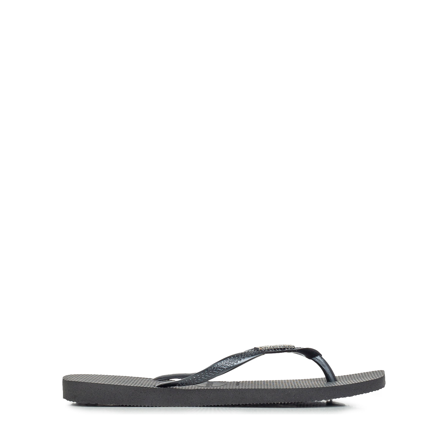 Σαγιονάρες γυναικείες Havaianas Μαύρο 4148257-2976 Havaianas Slim Square Logo Metallic 262