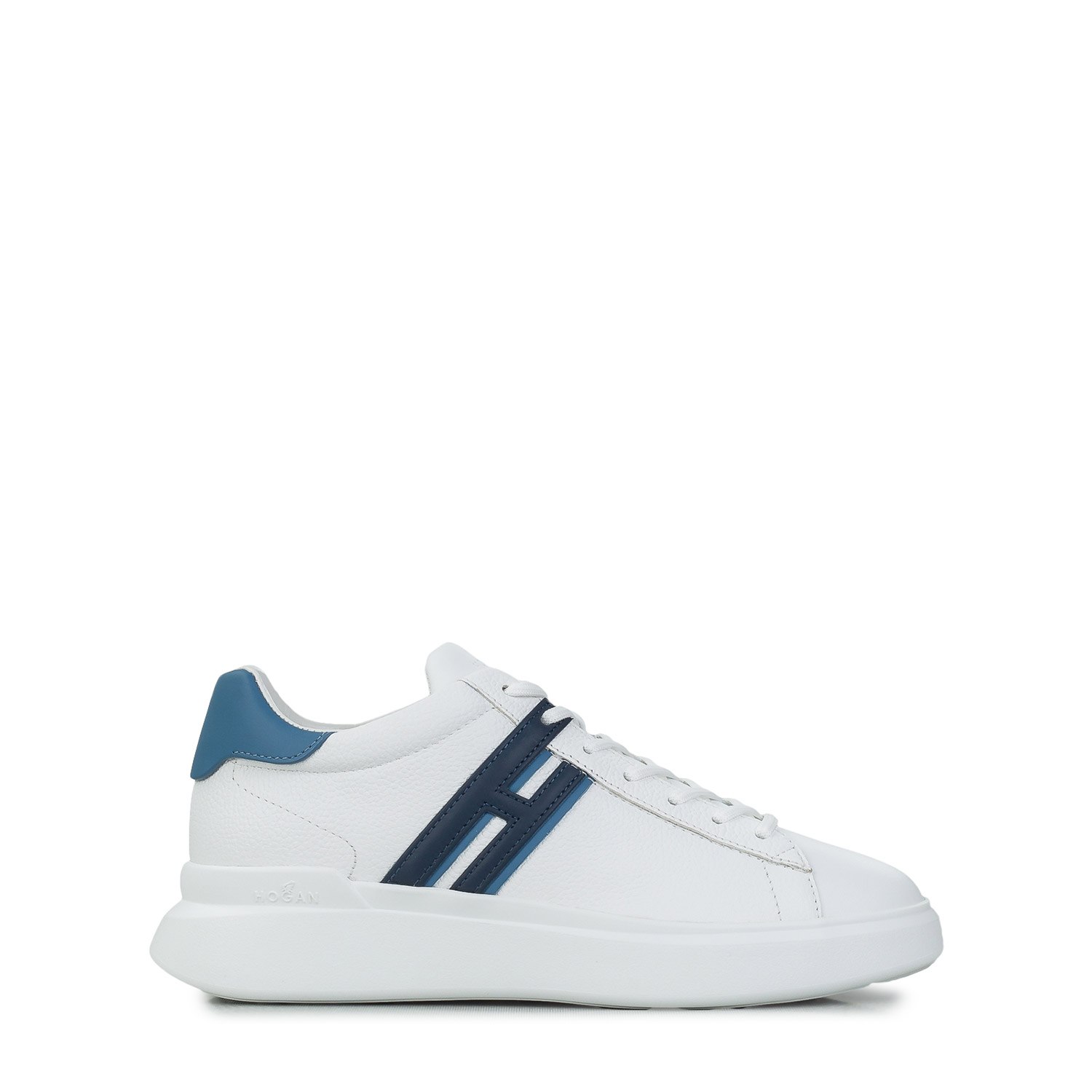 Sneakers ανδρικά Hogan Λευκό-Μπλε HXM5800DV42U3L546X H580 Allacciato H Slash 100