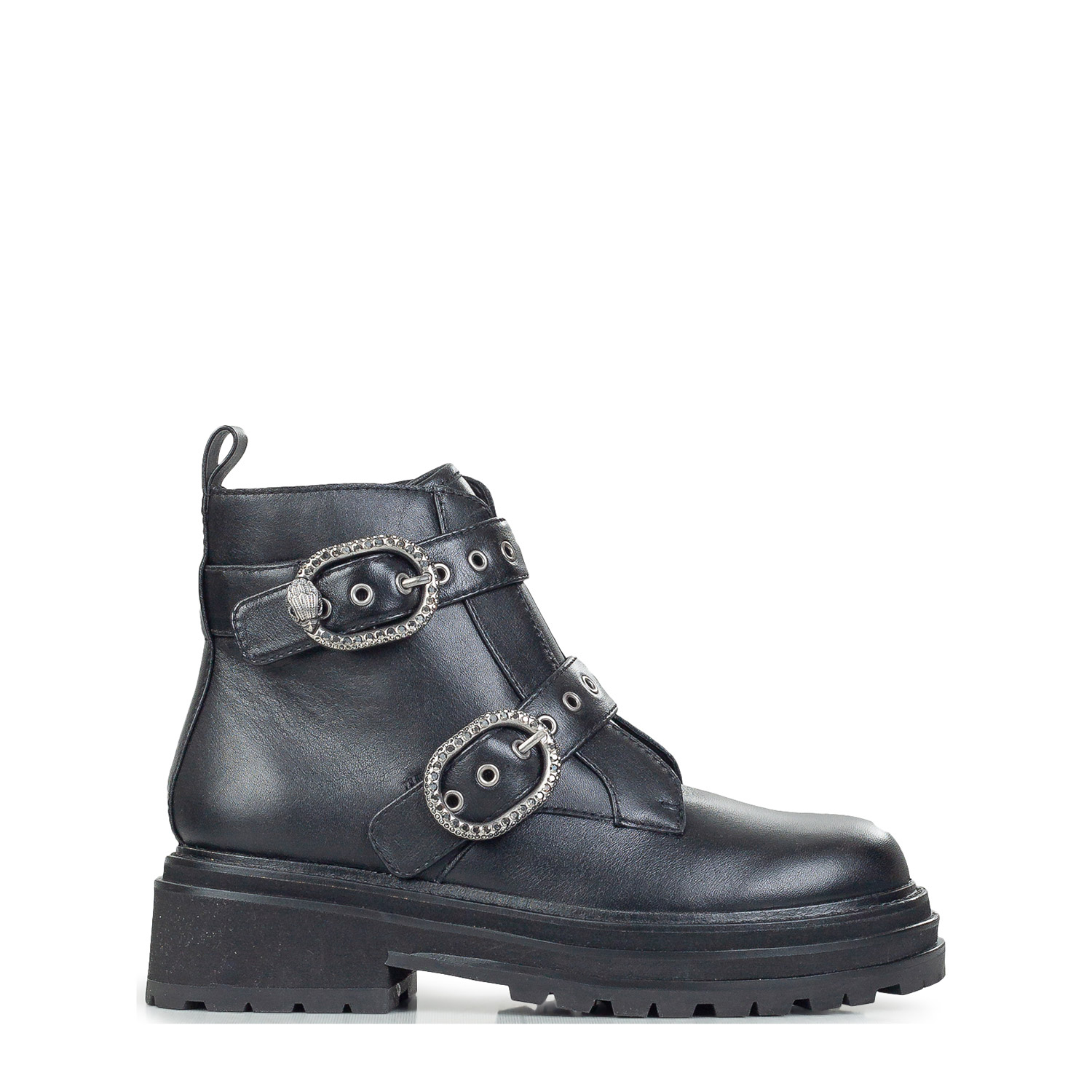 Μπότες - Μποτάκια γυναικείες Kurt Geiger Μαύρο 4994100109 Mayfair 2 Buckle Ankle 261