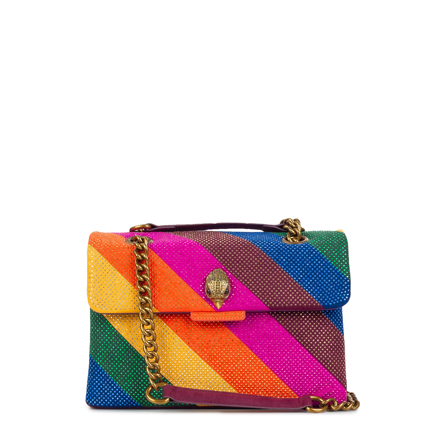 Shoulder Bags γυναικεία Kurt Geiger Πολύχρωμο 4711699609 Fabric Kensington Bag L 261