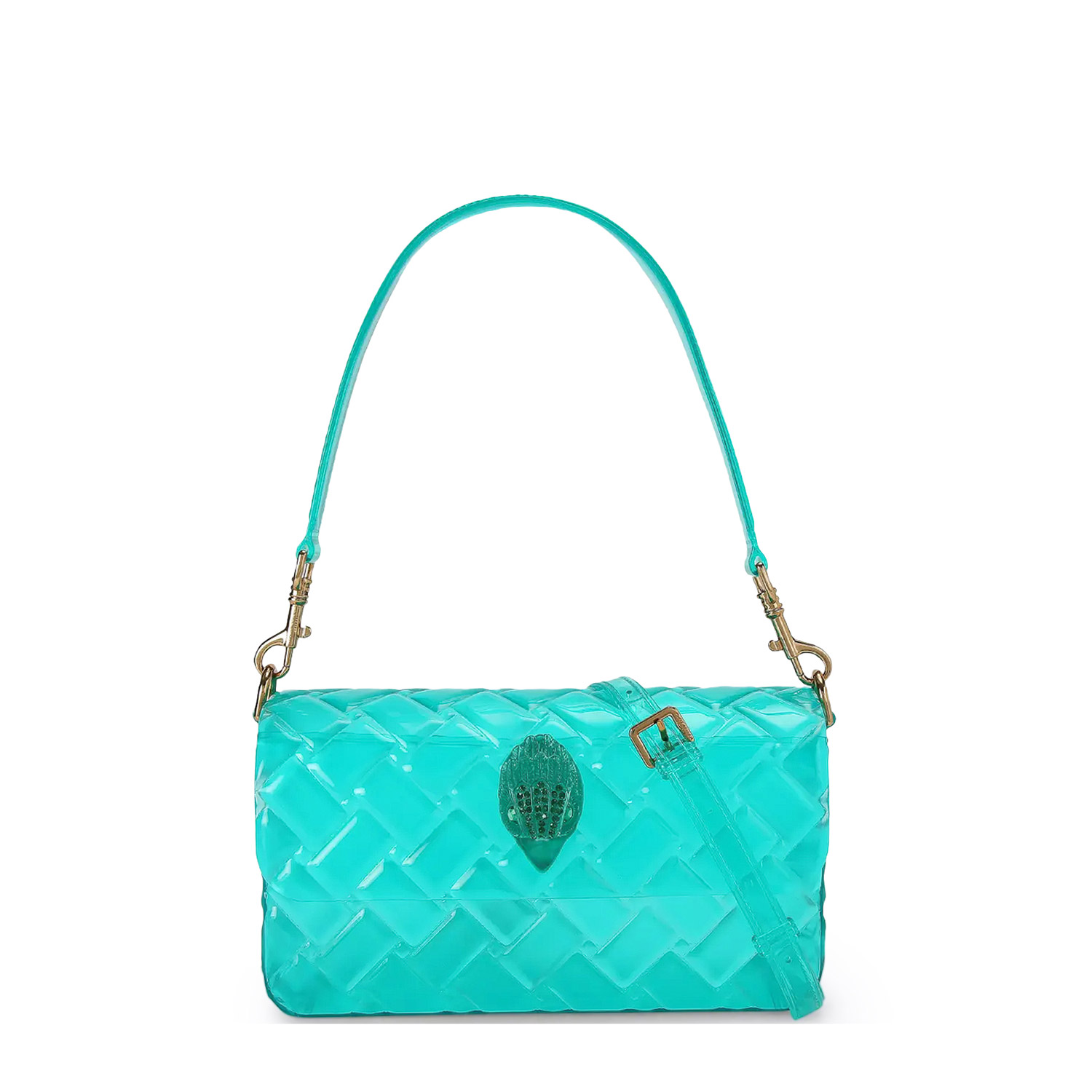 Shoulder Bags γυναικεία Kurt Geiger Τιρκουάζ 5585177999 Jelly Kensington Shoulder DR 262