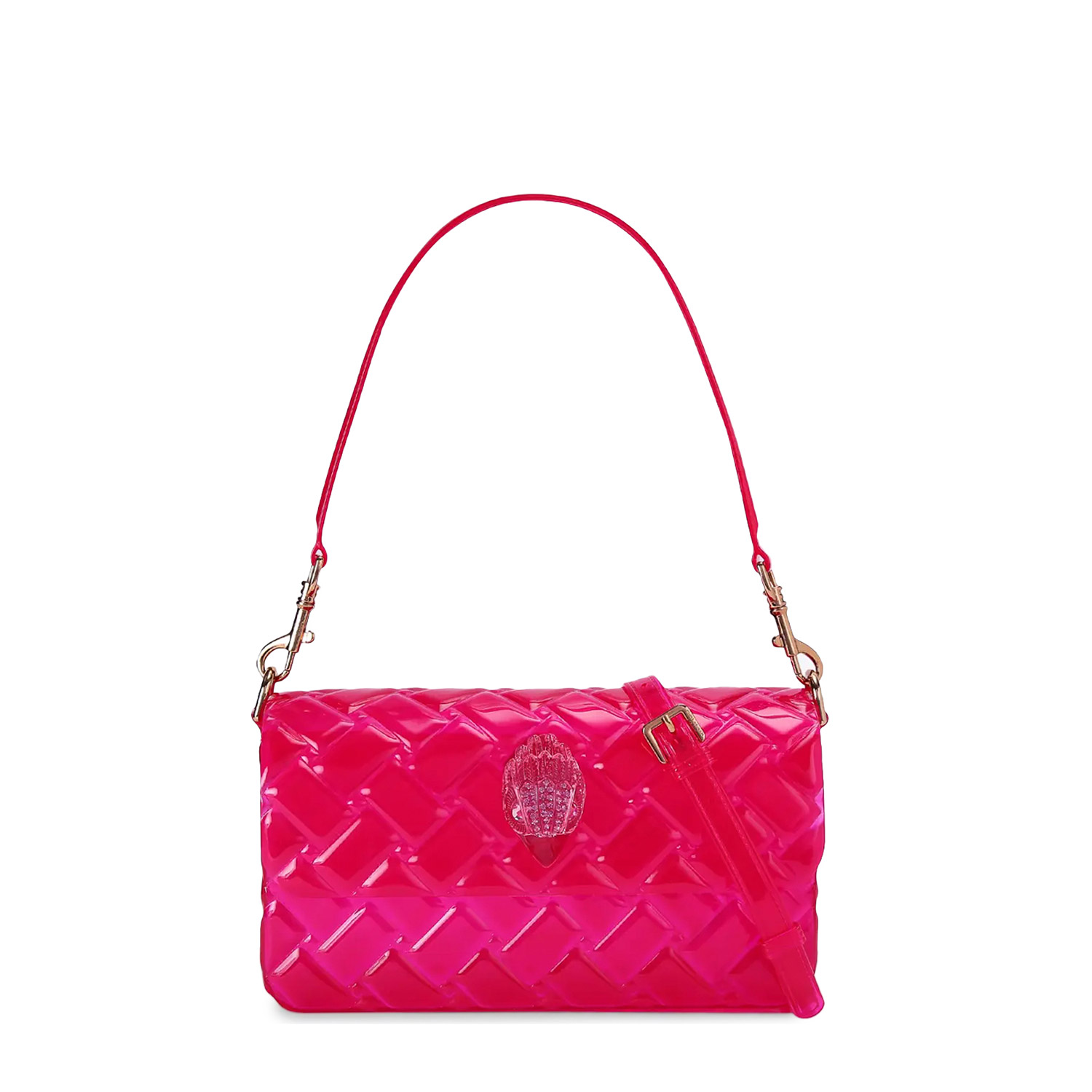 Shoulder Bags γυναικεία Kurt Geiger Φούξια 5585152999 Jelly Kensington Shoulder DR 262