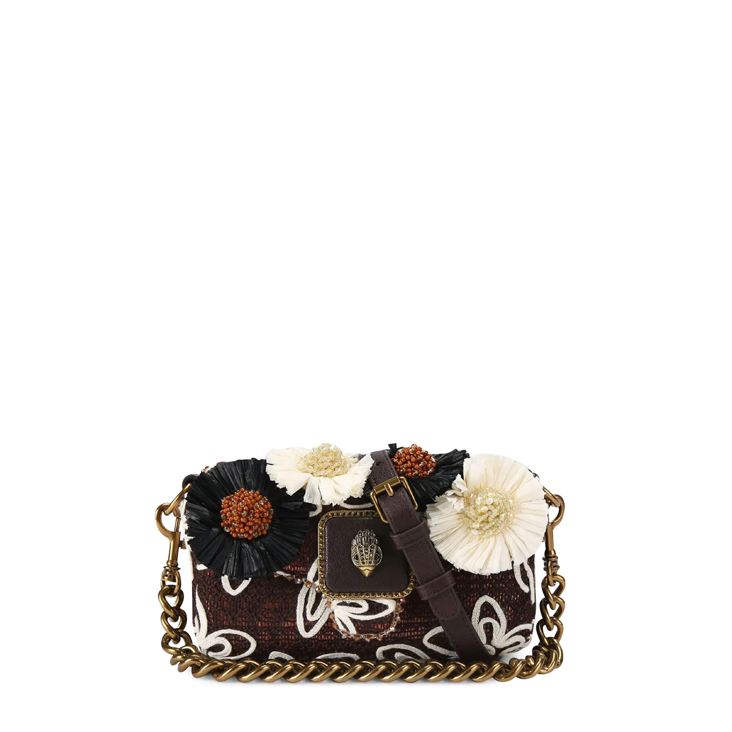 Shoulder Bags γυναικεία Kurt Geiger Καφέ 5644635069 Mini Pimlico Bag Flower ST 262