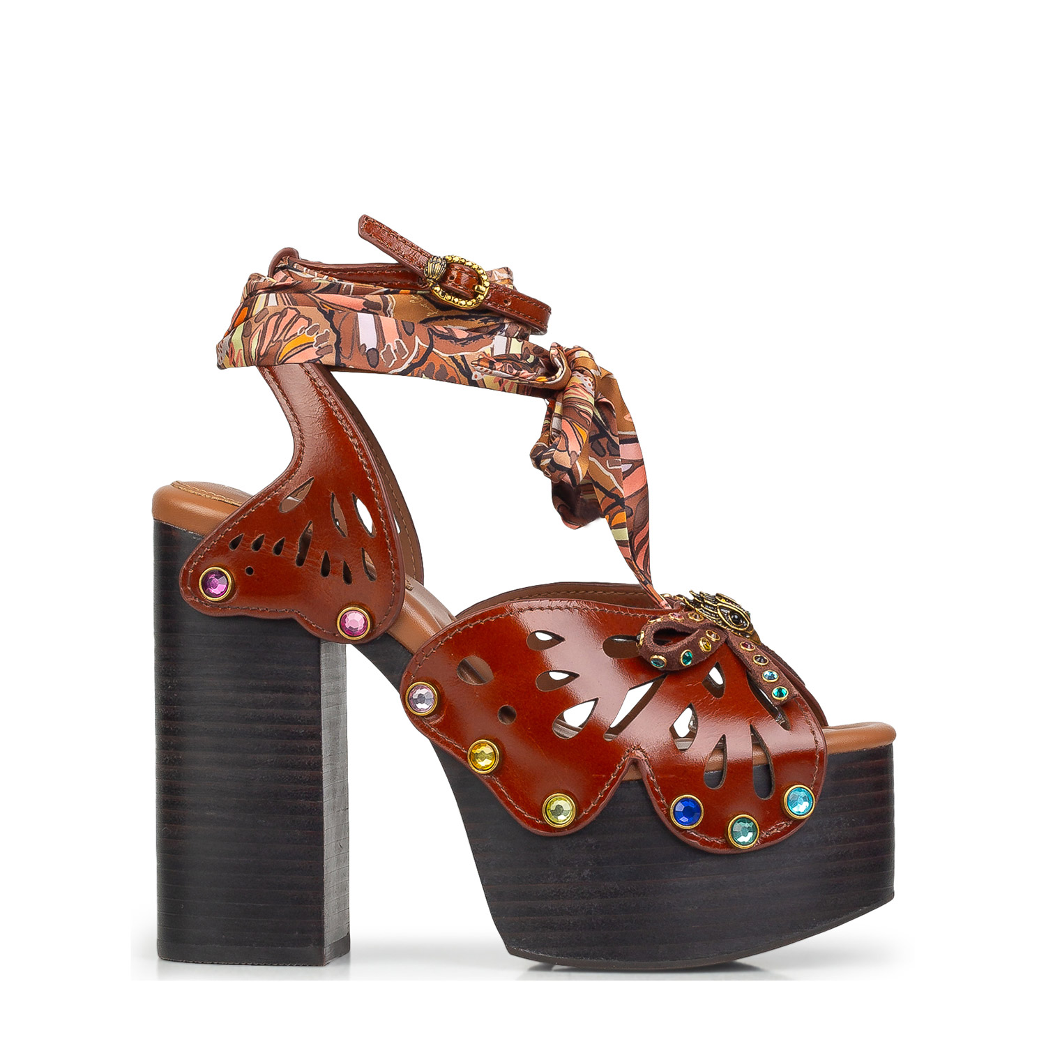 Πέδιλα-Σανδάλια γυναικεία Kurt Geiger Καφέ 559631109 Butterfly Platform SDL 262