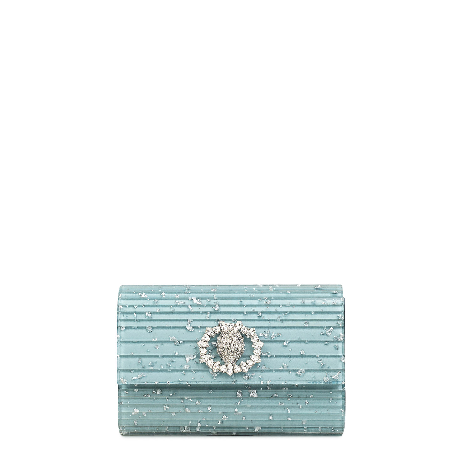 Clutch γυναικεία Kurt Geiger Μπλε-Ασημί 5374282979 Party Eagle C Clutch 262