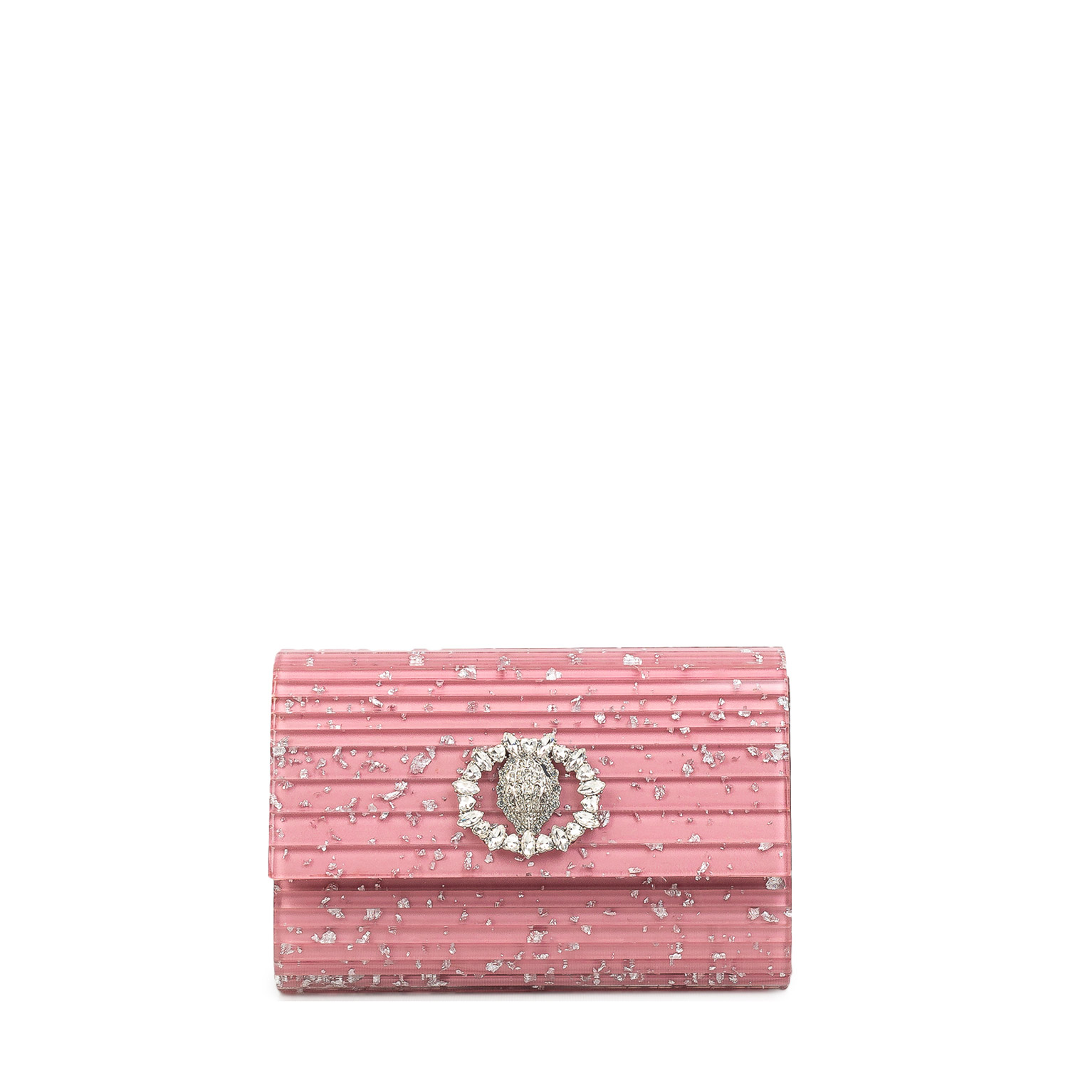 Clutch γυναικεία Kurt Geiger Ροζ-Ασημί 5374298979 Party Eagle C Clutch 262