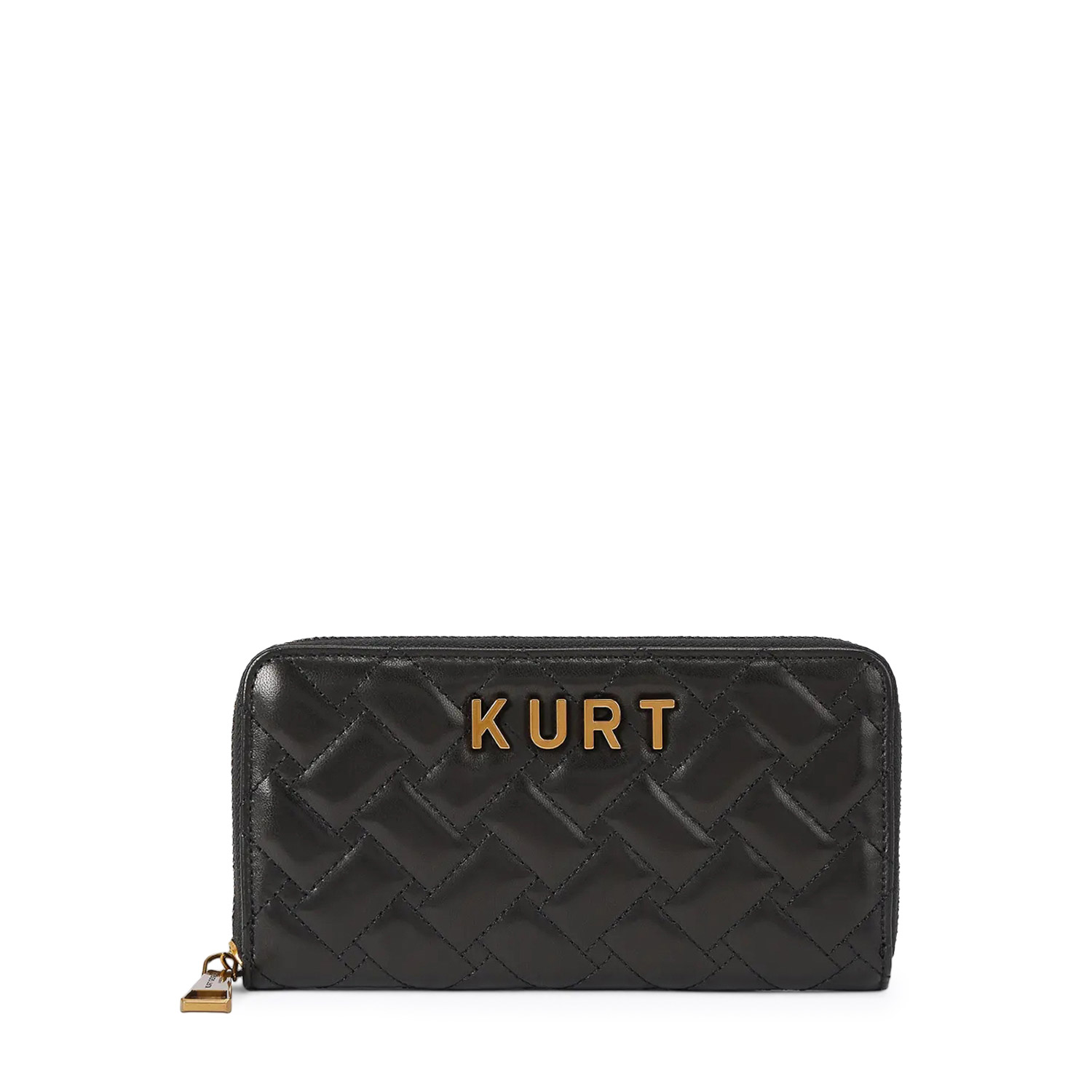 Πορτοφόλια γυναικεία Kurt Geiger Μαύρο 5384900109 Kensington Zip Around Kurt 262