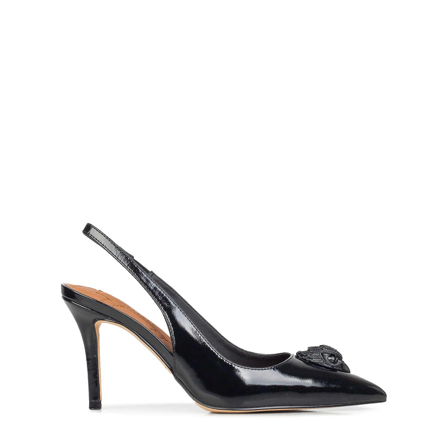 Γόβες γυναικείες Kurt Geiger Μαύρο 3747000309 Belgravia High Sling DR 100