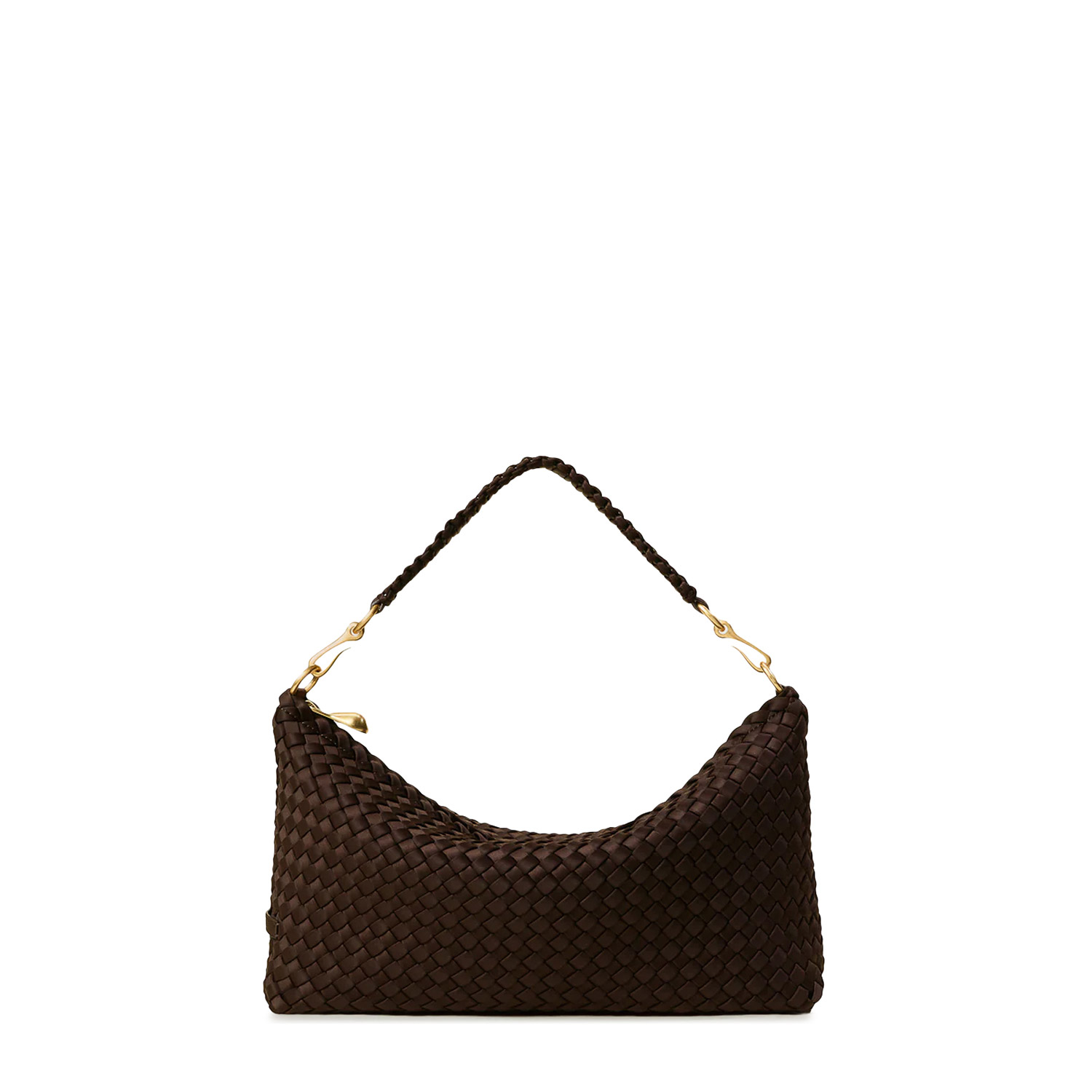 Shoulder Bags γυναικεία Naghedi Chocolate SN41262LDCHOC Porto Half-Moon Small 100