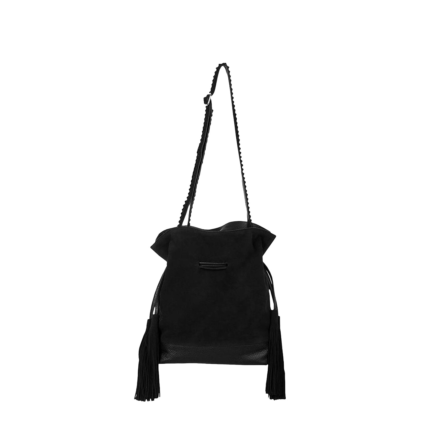 Χιαστί γυναικεία Park House Μαύρο Box Bucket Bag 262