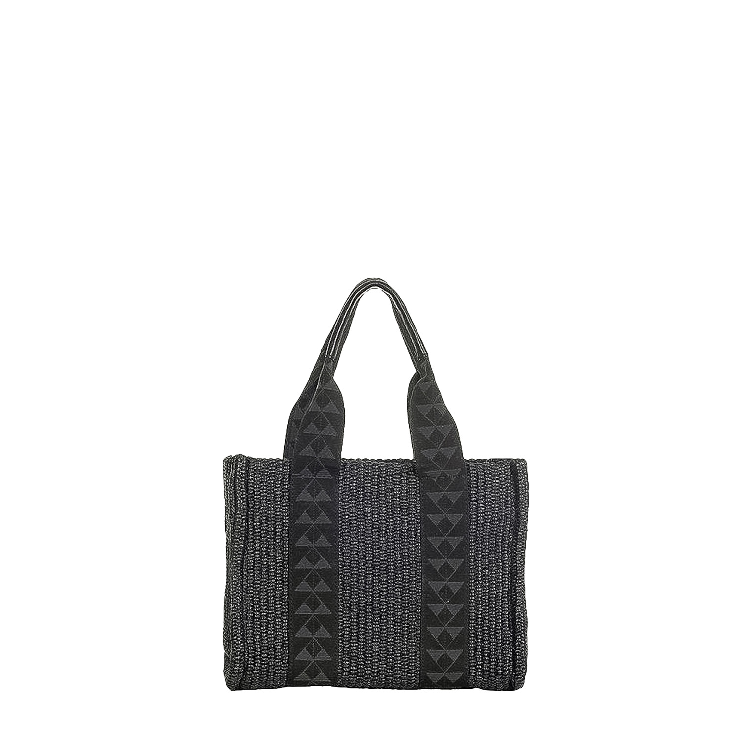 Shopping γυναικεία Park House Μαύρο Terra S Raffia Bag 262