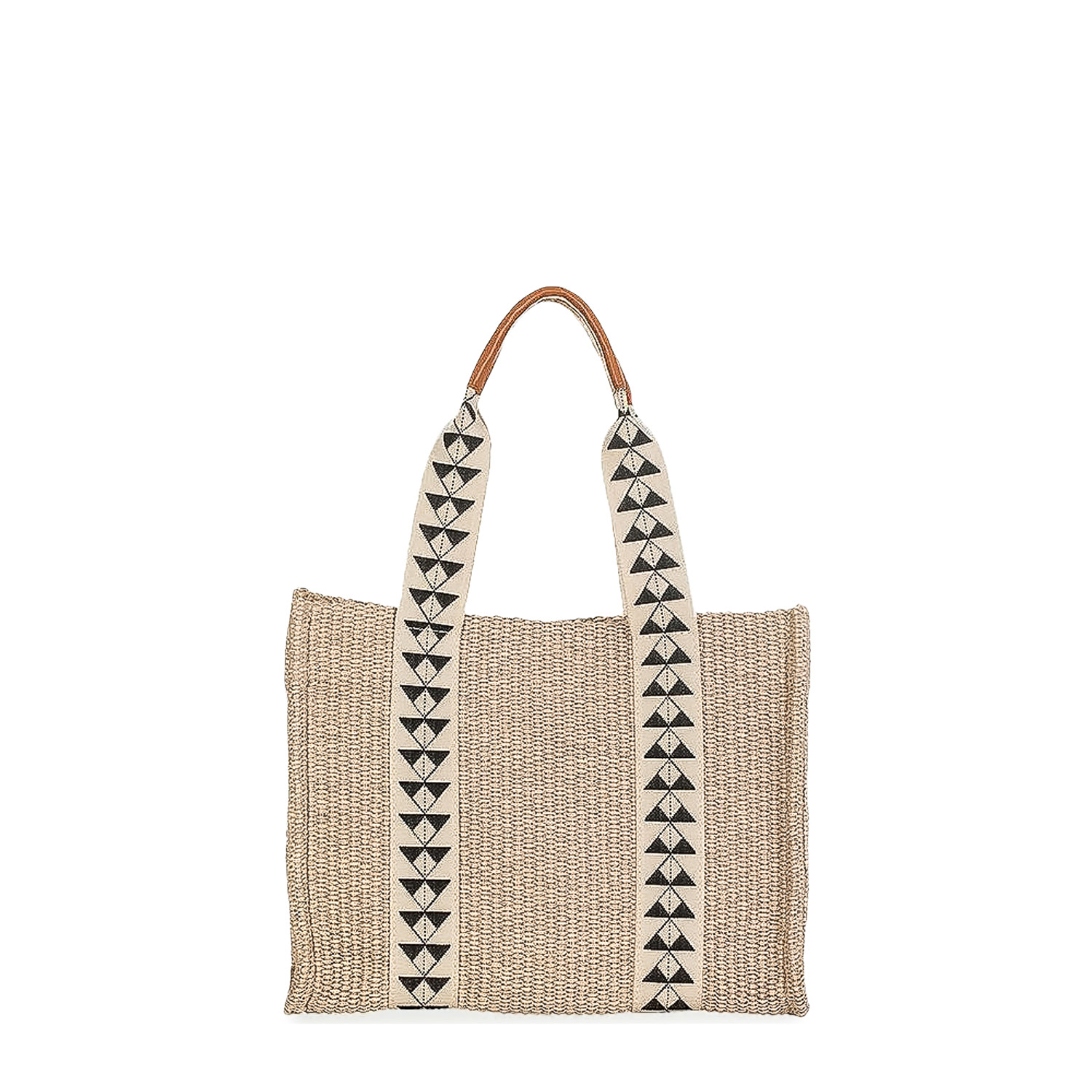 Shopping γυναικεία Park House Μπεζ Terra M Raffia Bag 262