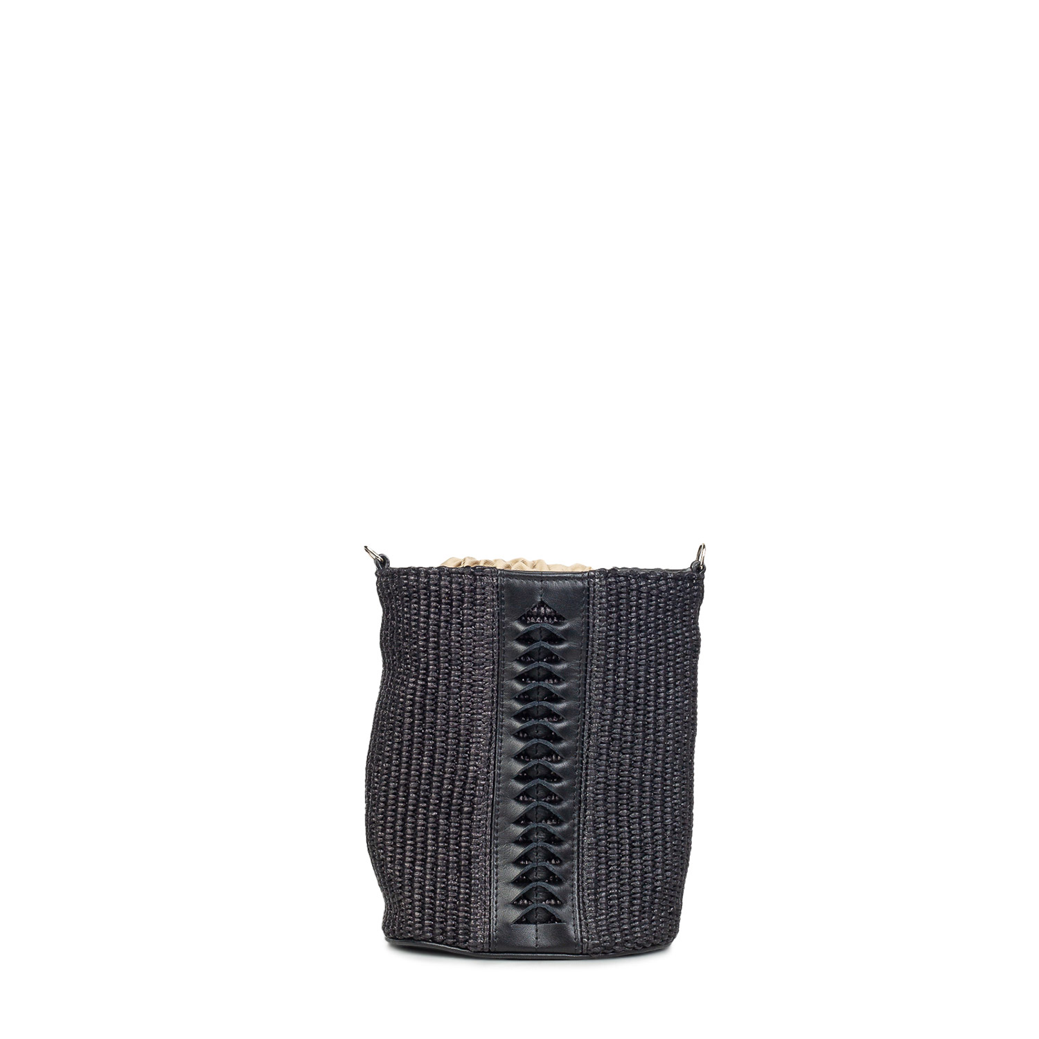 Χιαστί γυναικεία Park House Μαύρο Mini Bongo Raffia 262