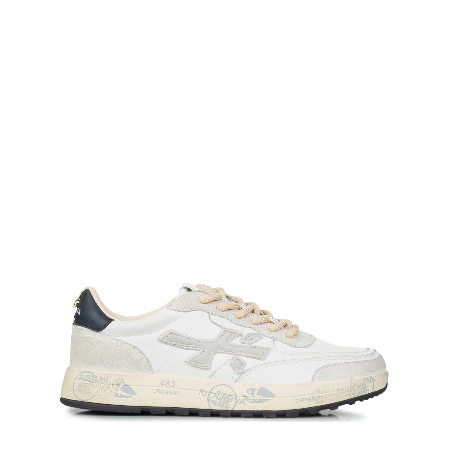 Sneakers ανδρικά Premiata Λευκό-Γκρι 7233 Nous 262