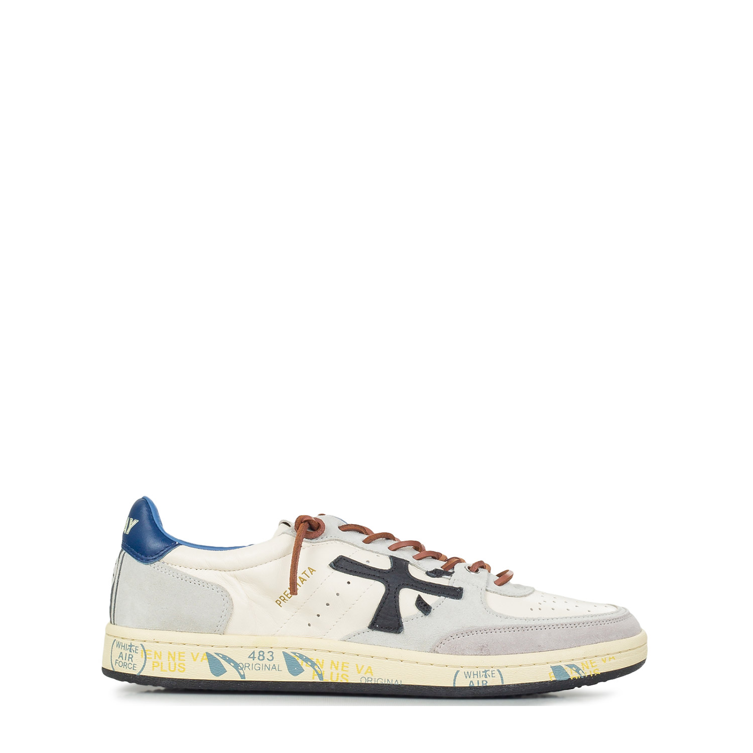 Sneakers ανδρικά Premiata Off White-Γκρι 7617 BSKT Clay 262
