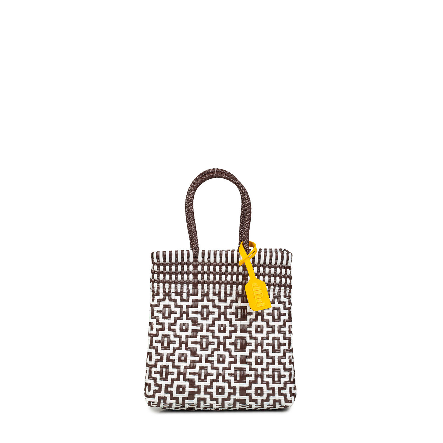 Shopping γυναικεία PUP Καφέ-Λευκό VS1412 Handbag Nomad Small 262