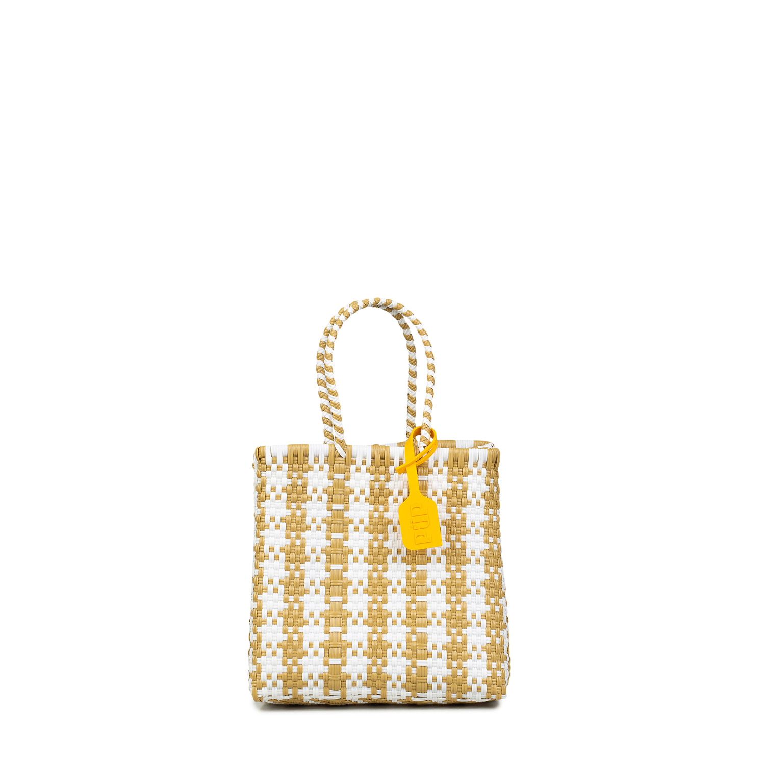 Shopping γυναικεία PUP Μπεζ-Λευκό BS1410 Handbag Nomad Small 262