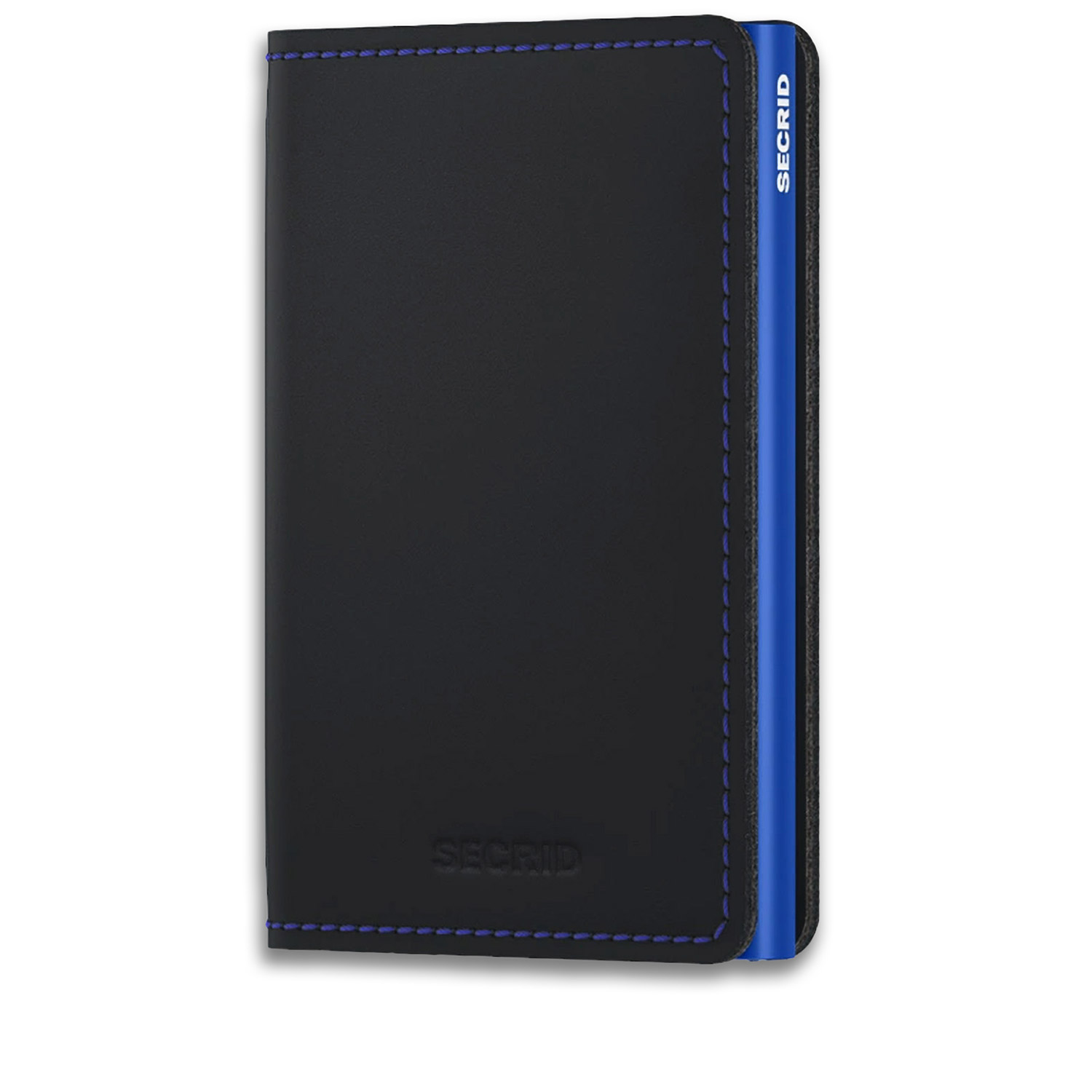 Πορτοφόλια ανδρικά Secrid Μαύρο-Μπλε 8718215289531 Slimwallet Matte 100