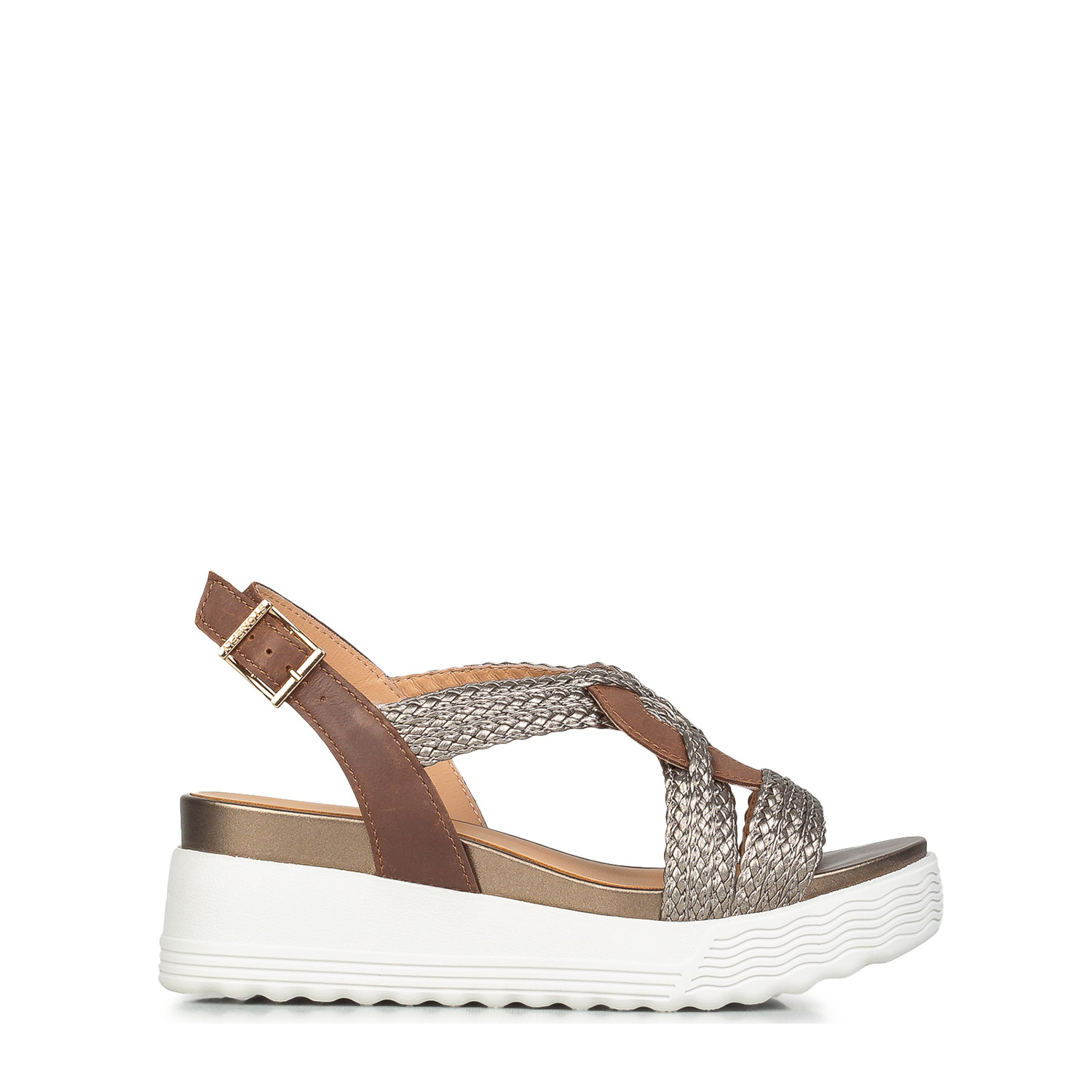 Πέδιλα-Σανδάλια γυναικεία Stonefly Καφέ Μεταλλικό 220895-CGZ Parky 24 262