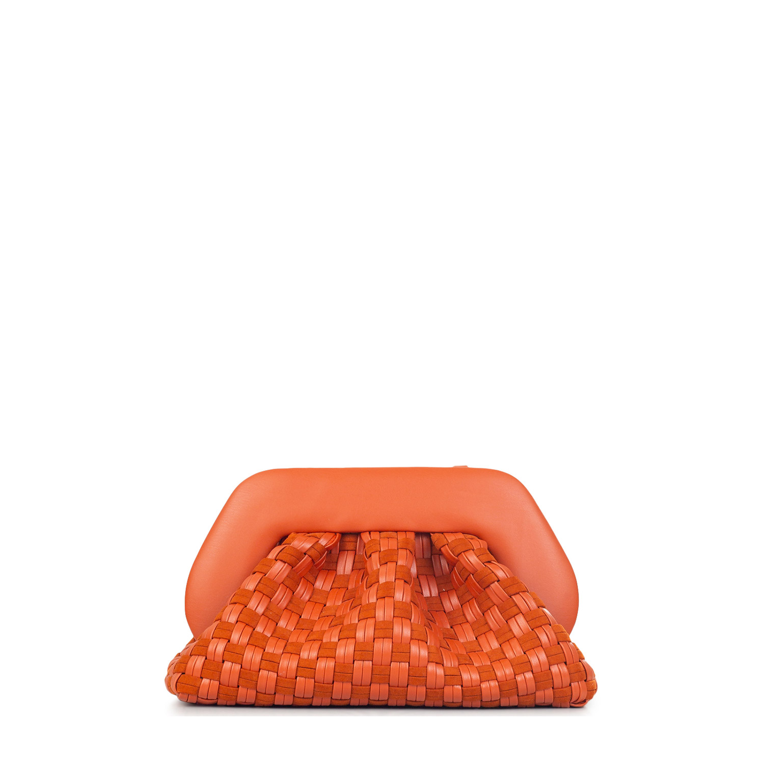 Clutch γυναικεία THEMOIRe Persimmon TMFW25TMWSUE122 Tia Micro Weaved Suede 261