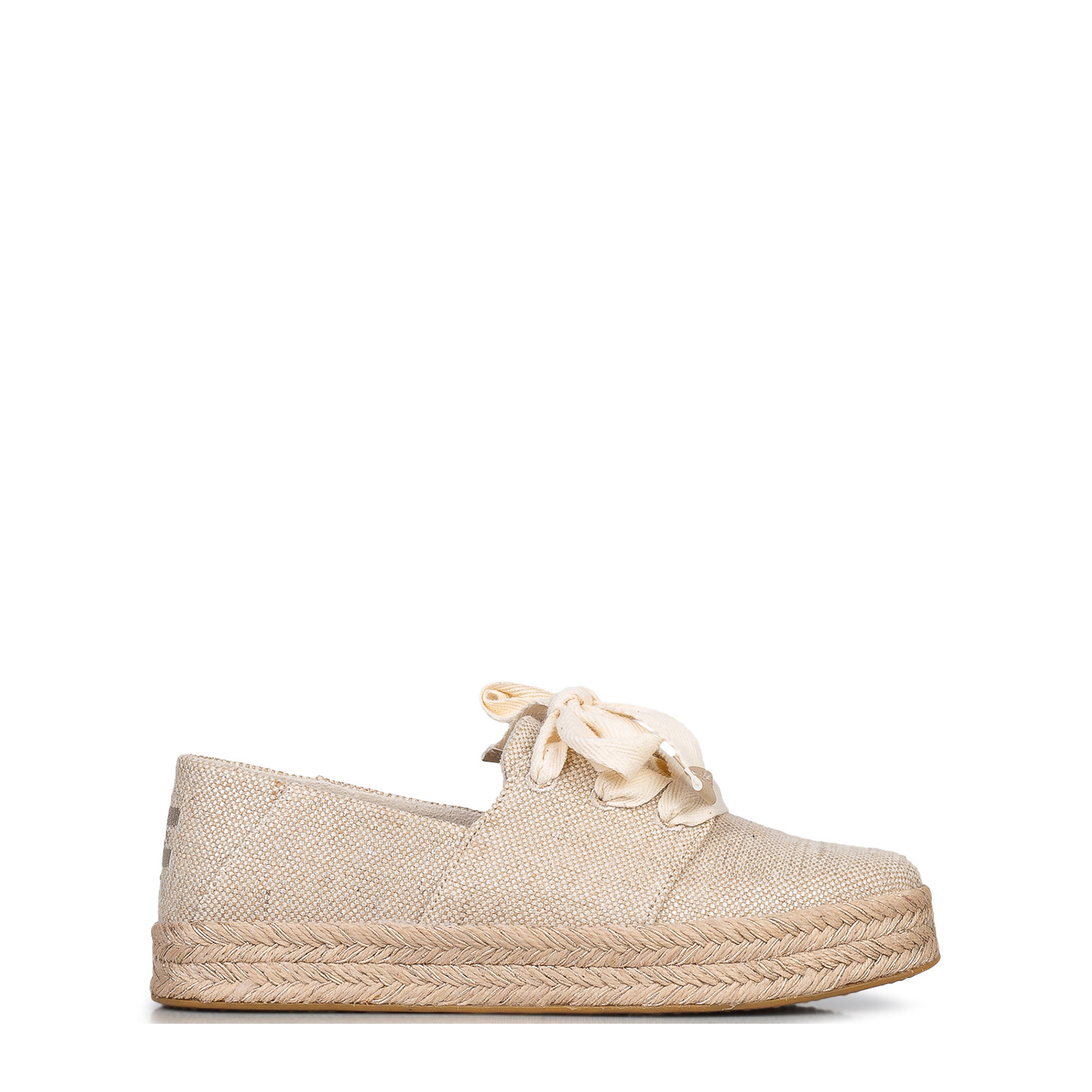 Εσπαντρίγιες γυναικείες Toms Μπεζ 10023062 Carolina Lace Up 262