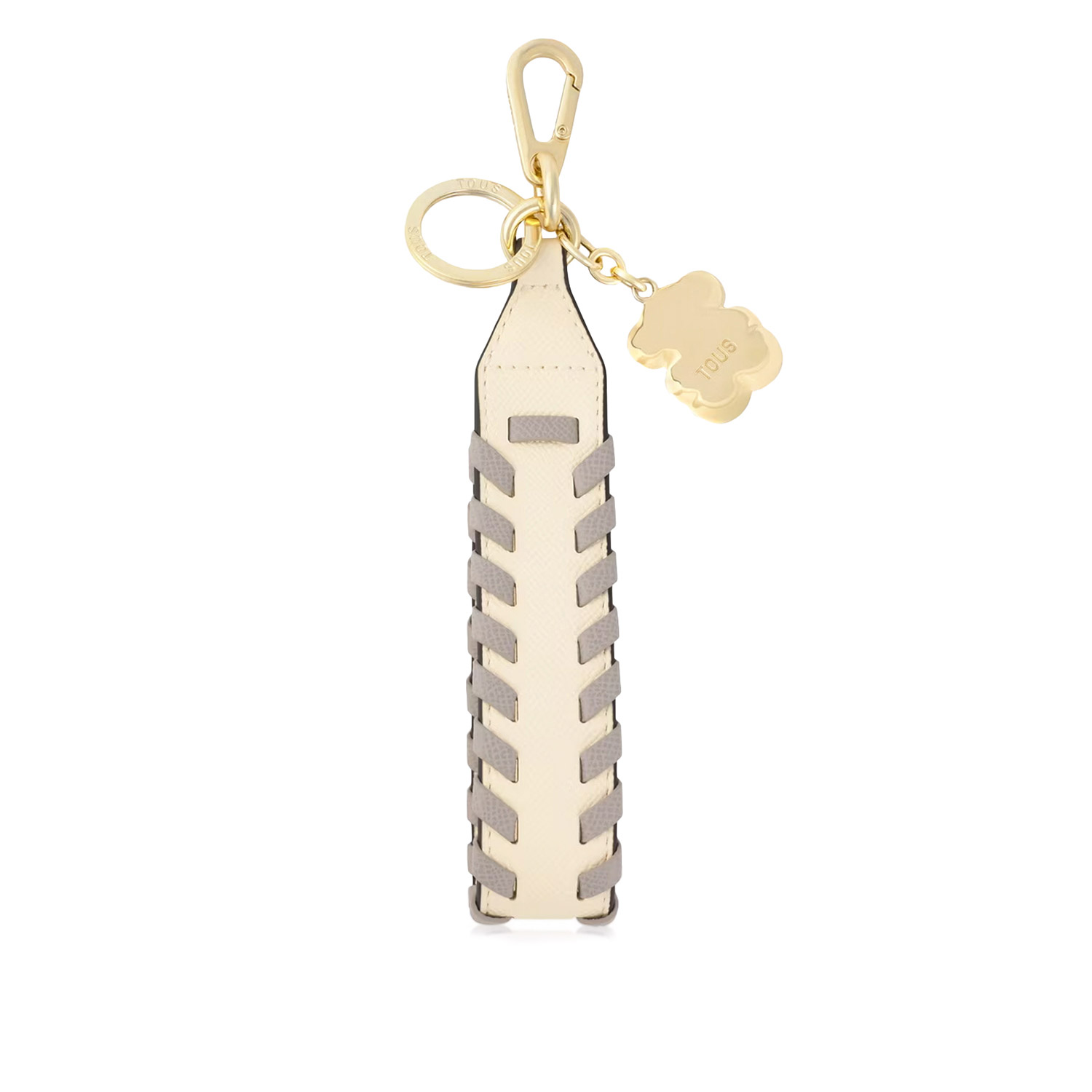 Μπρελόκ γυναικεία Tous Μπεζ-Γκρι 2002286802 Llavero Ribbon Braid 261