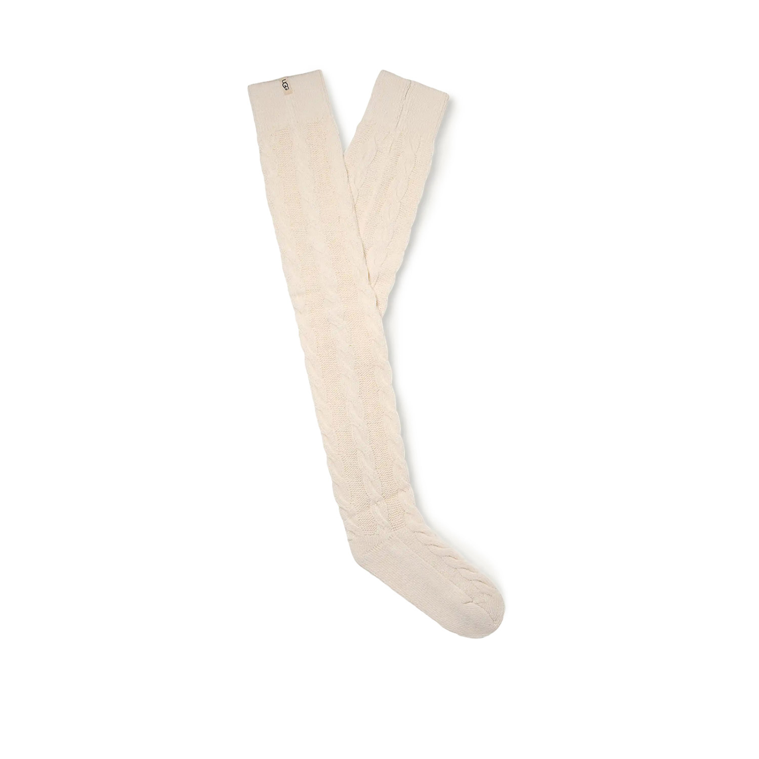 Κάλτσες γυναικείες UGG Off White 1171626-CRM Zanika Thigh High Cable 261